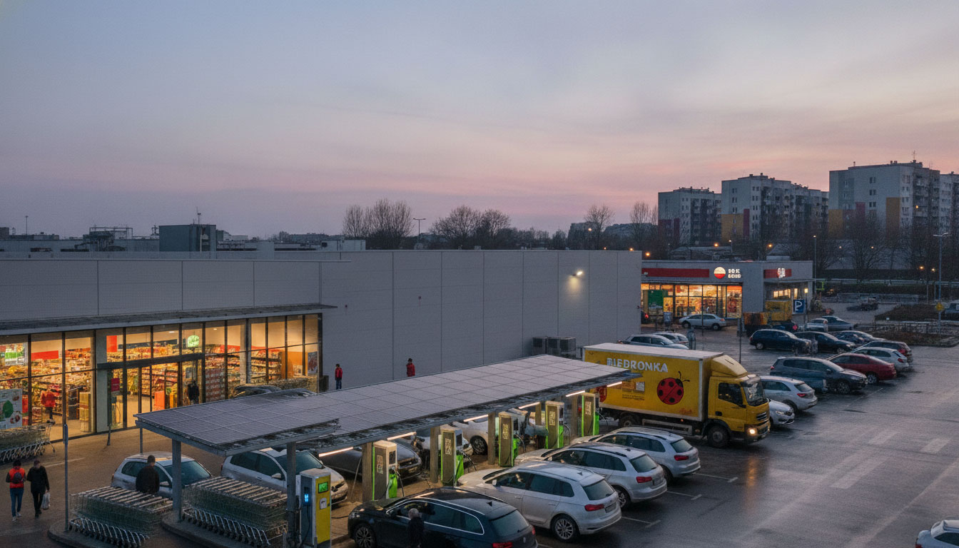 Hipermarkety napędzają elektromobilność w Polsce